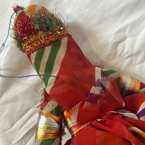 Topsy Turvy Vintage Indian Raj Sari Wedding Doll Handmade Dolls man & woman 12in - Picture 8 of 9